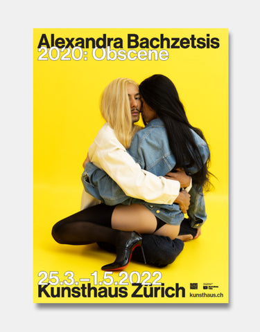 Alexandra Bachzetsis Ausstellungsplakat