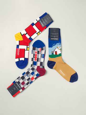 Socken Piet Mondrian